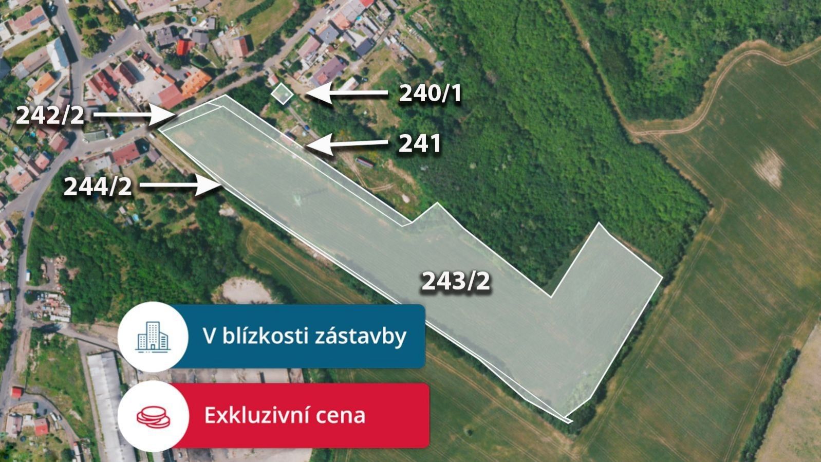 Zemědělské pozemky, Hudcov, Teplice, Česko, 10 766 m²