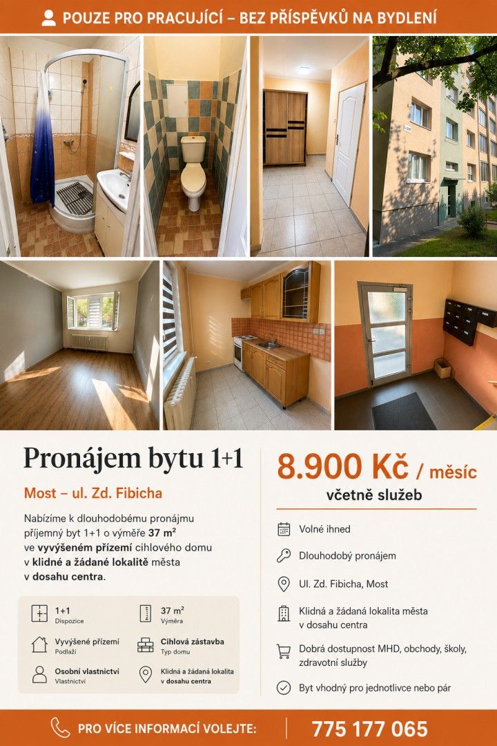 1+1, Zdeňka Fibicha, Most, 37 m² - 2