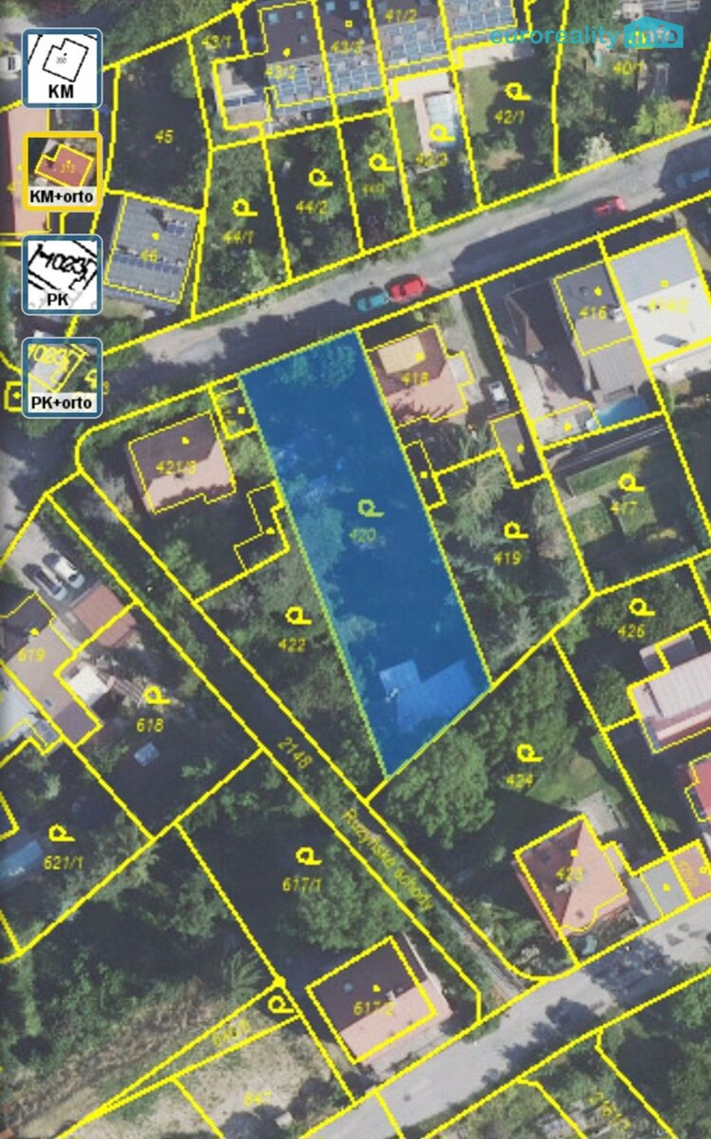 Prodej pozemek pro bydlení - Nad Manovkou, Praha, 713 m²