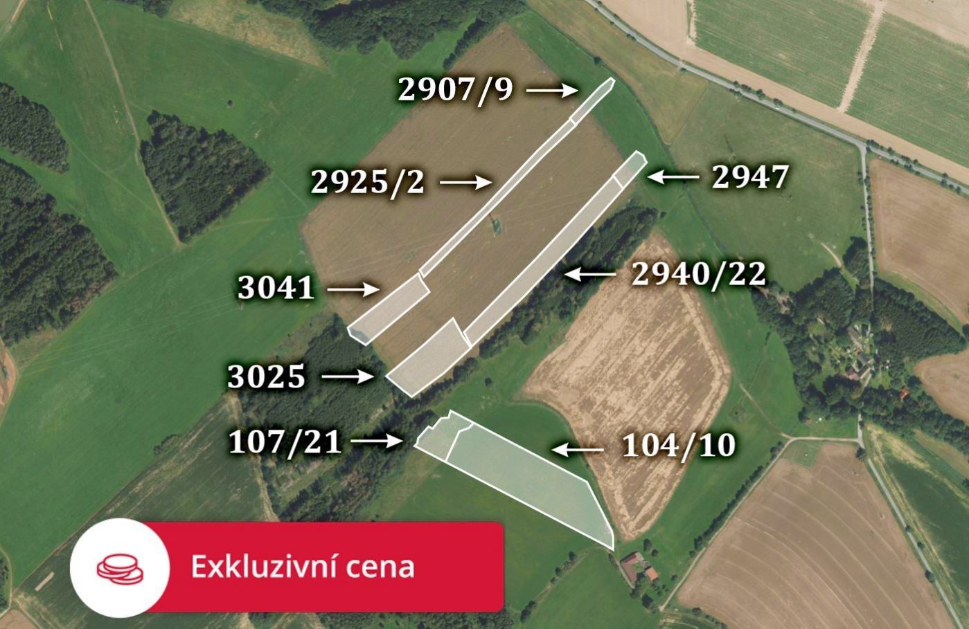 Zemědělské pozemky, Habry, 21 366 m²