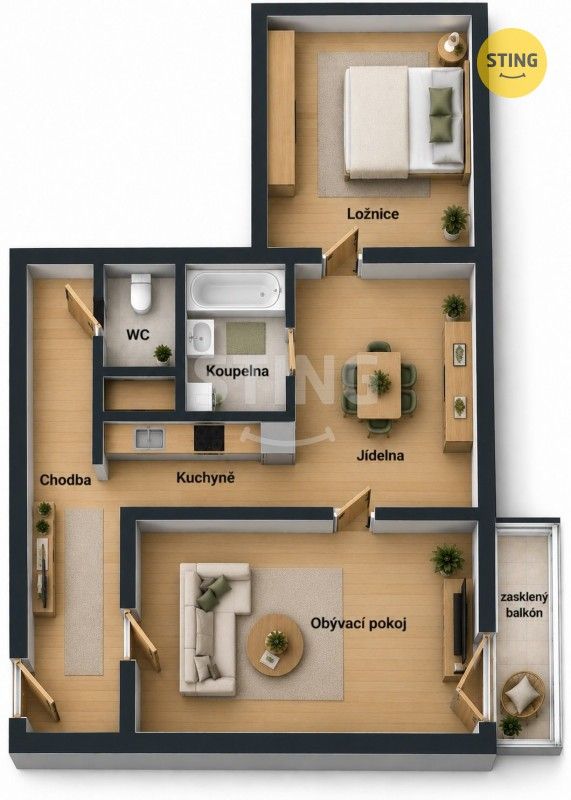 Byt 2+1 · 55 m² · Dolní  , Bruntál - 3