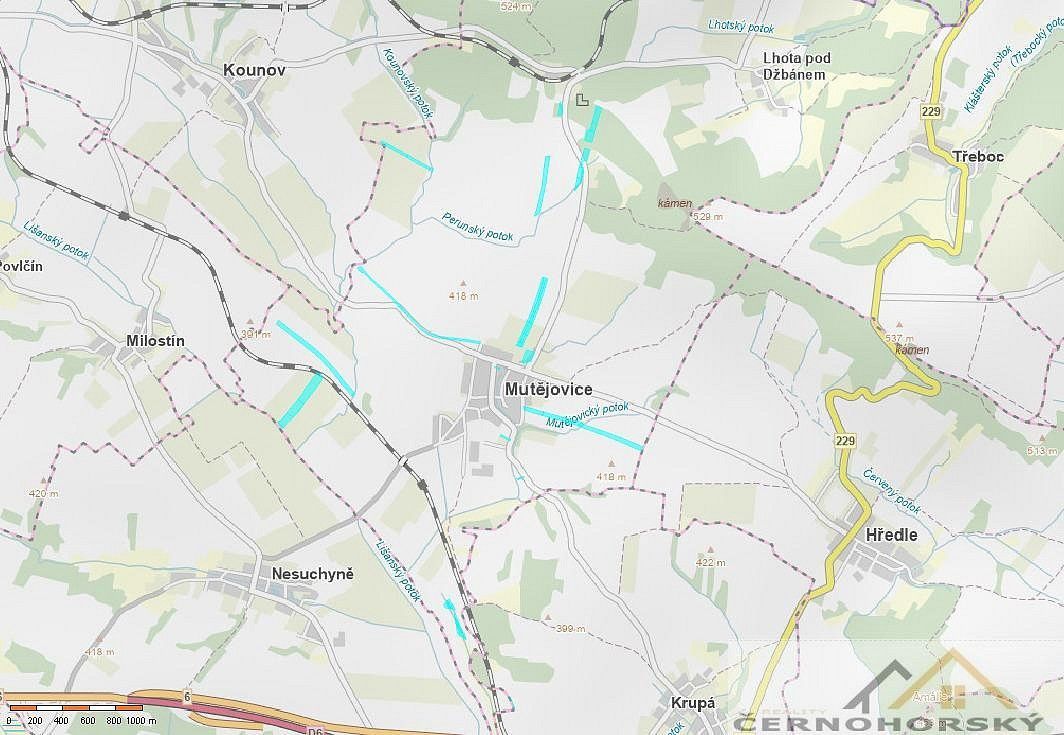 Zemědělské pozemky, Mutějovice, okres Rakovník, Středočeský kraj - 1