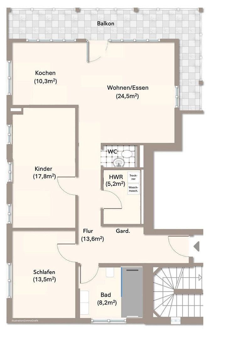 3+kk, Sankt-Mang-Weg 2, , Bavorsko, 104 m² - 2