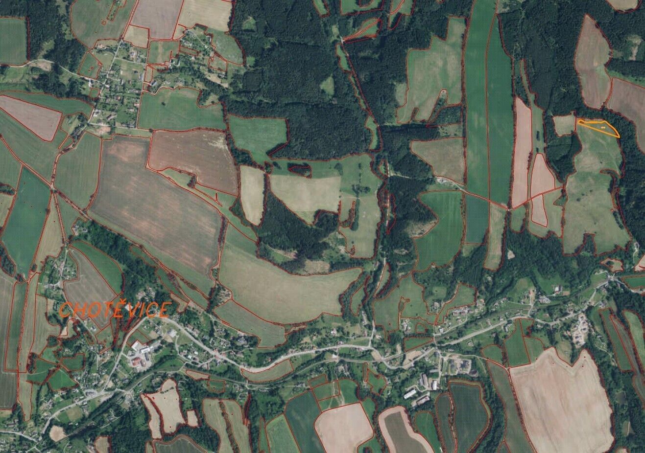 Prodej zemědělský pozemek - Chotěvice, 6 699 m² - 5