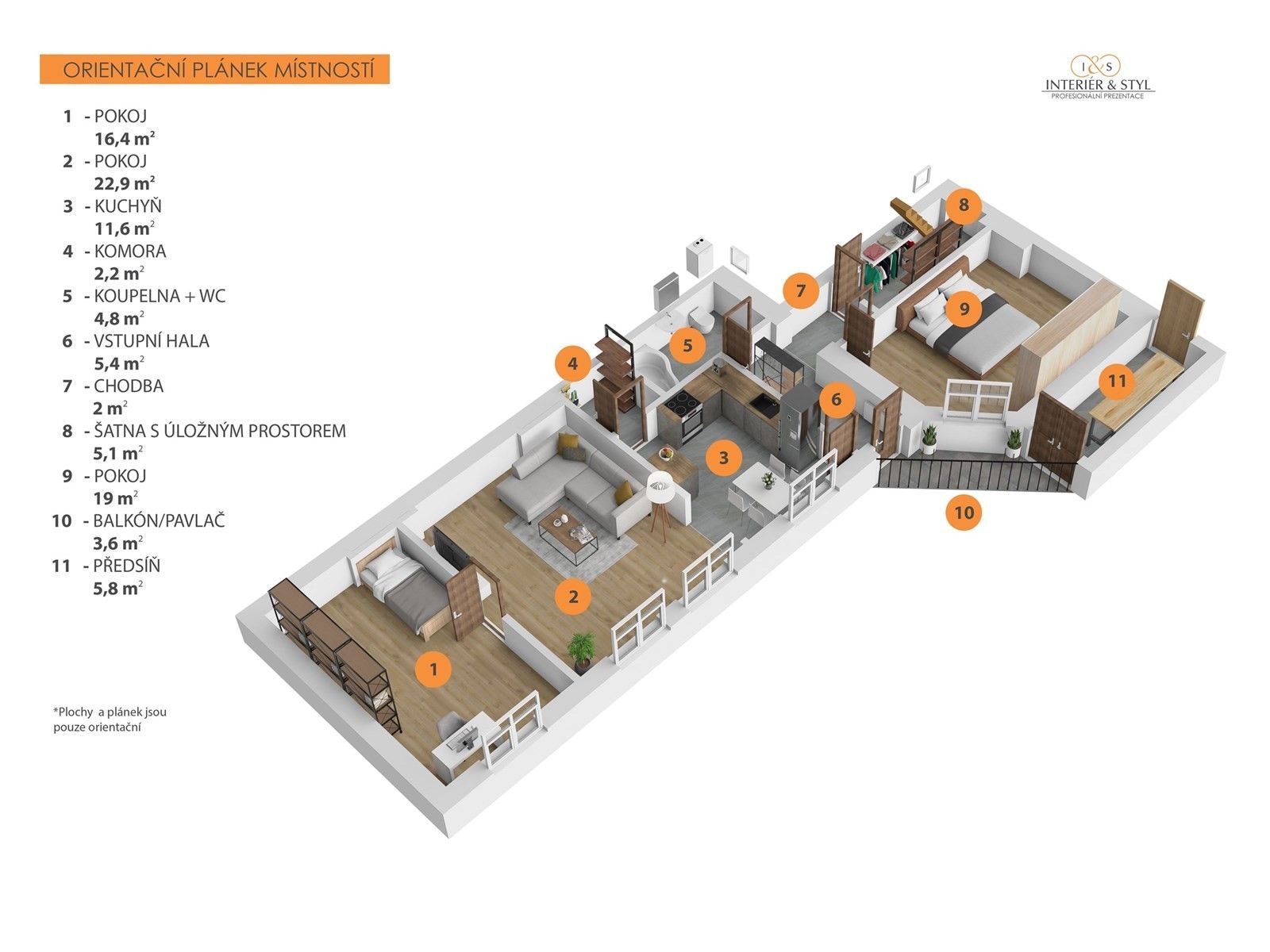 Pronájem byt 4+kk - Pernerova, Praha, 99 m²