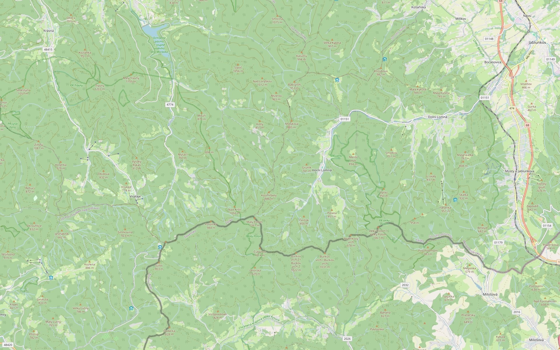 Louka · 9 672 m² · Horní Lomná - 3