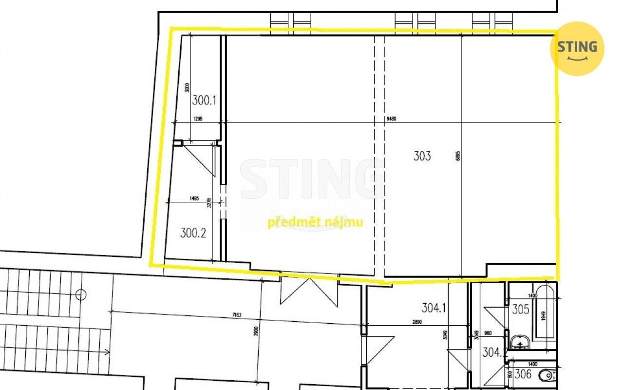 Pronájem kancelář - 5. května, Nový Jičín, 73 m² - 5
