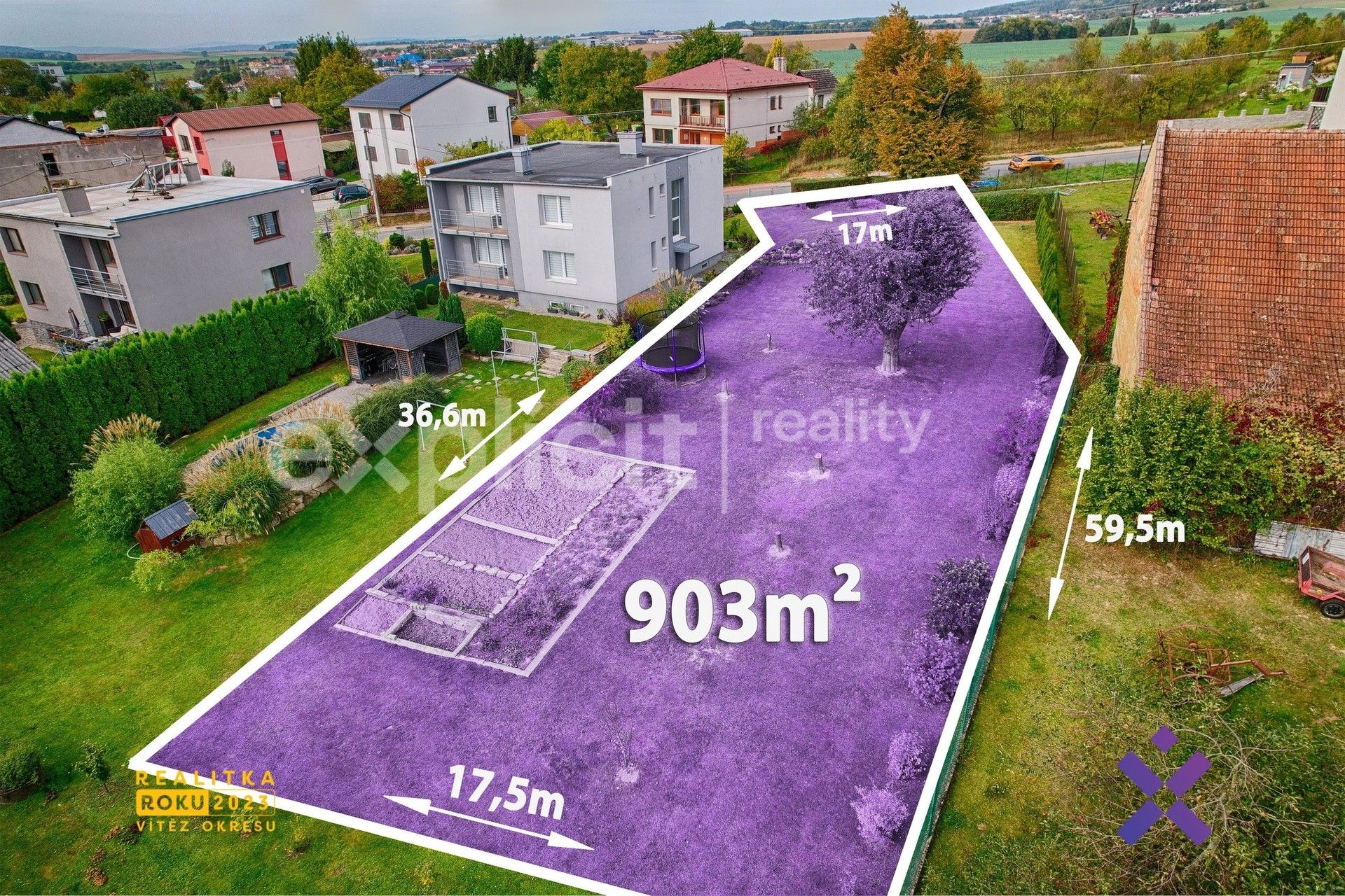 Prodej pozemek pro bydlení - Komenského, Fryšták, 903 m²