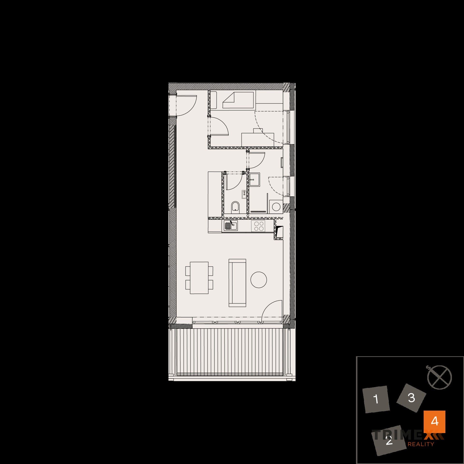 Prodej byt 2+kk - Štěpánov, Valašské Meziříčí, 45 m² - 2