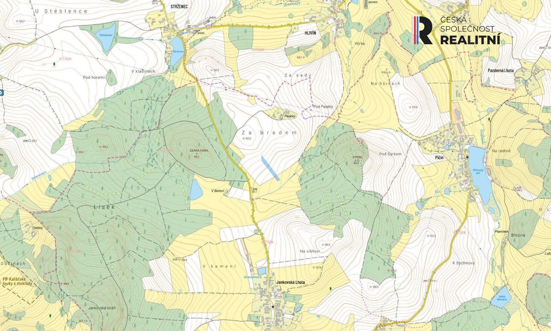 Zemědělské pozemky, ská Lhota, Jankov, 10 m²