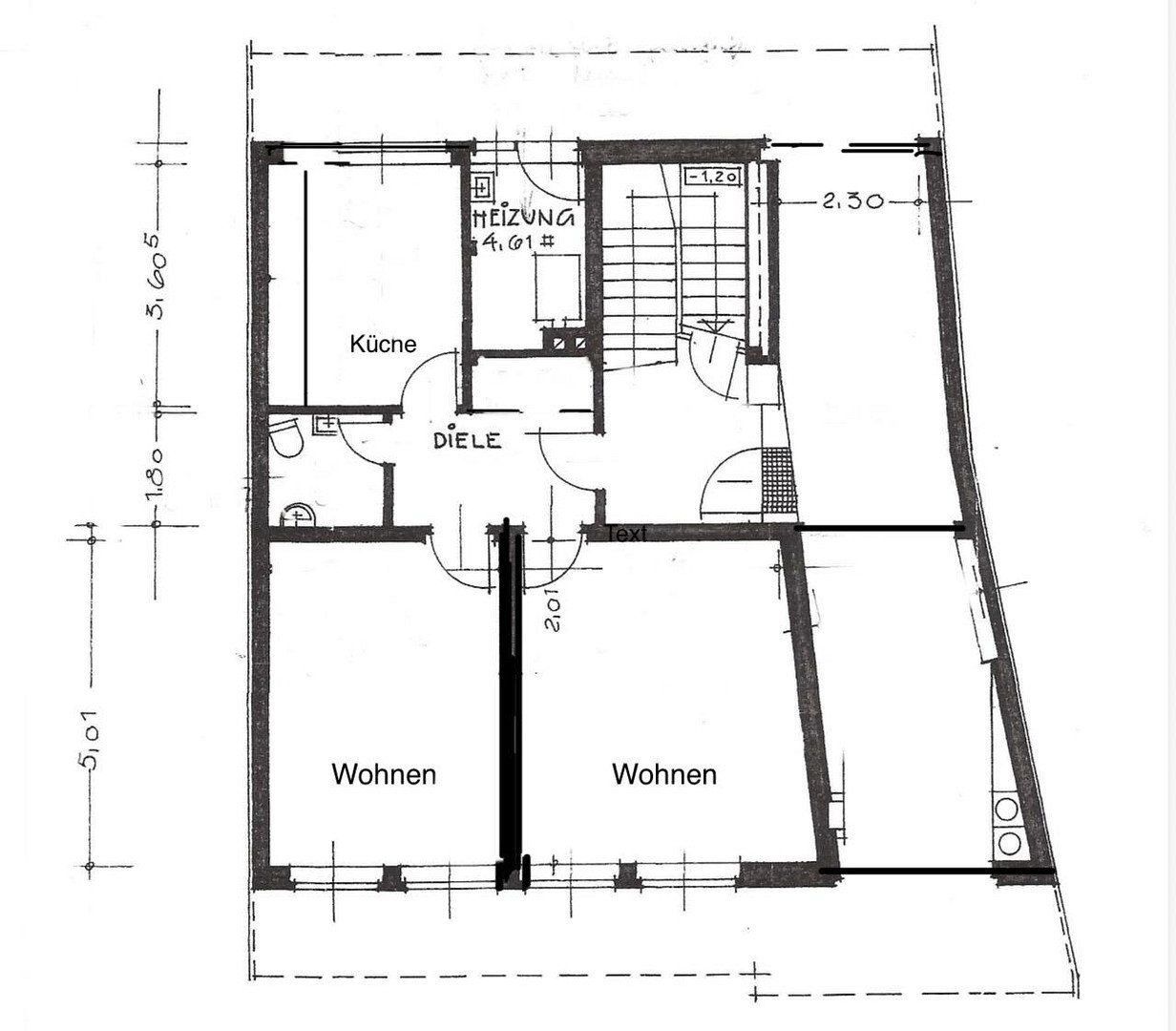 Pronájem byt 2+1 - Kompaniestraße 13 Flensburg Flensburg Schleswig-Holstein 24937, 64 m² - 5