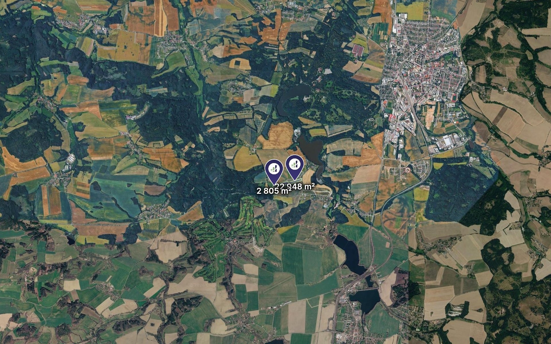 Prodej zemědělský pozemek - Bystřice, 25 753 m² - 2