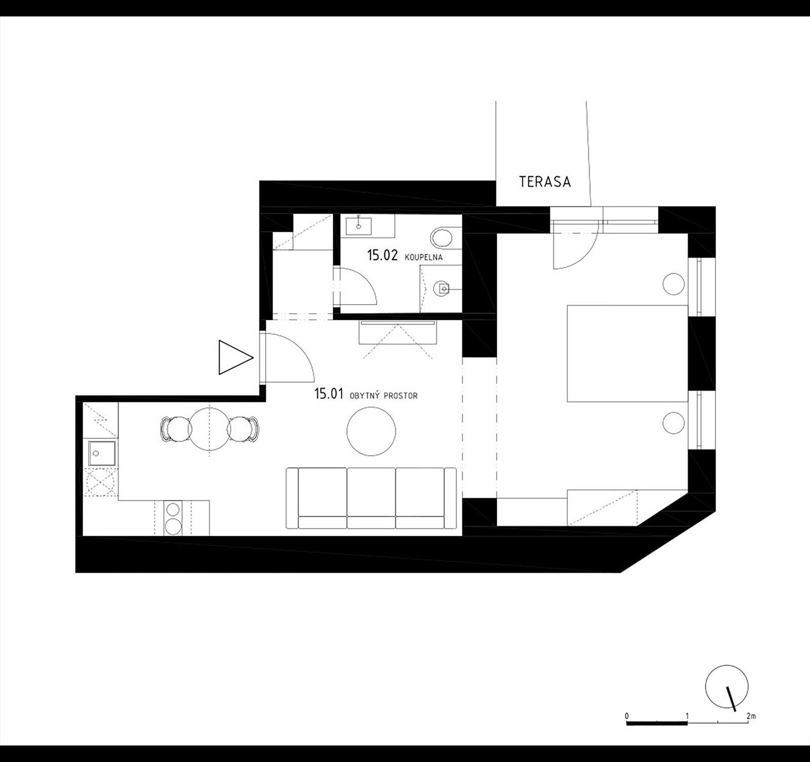 Prodej byt 2+kk - Bedřichov, Špindlerův Mlýn, 41 m²