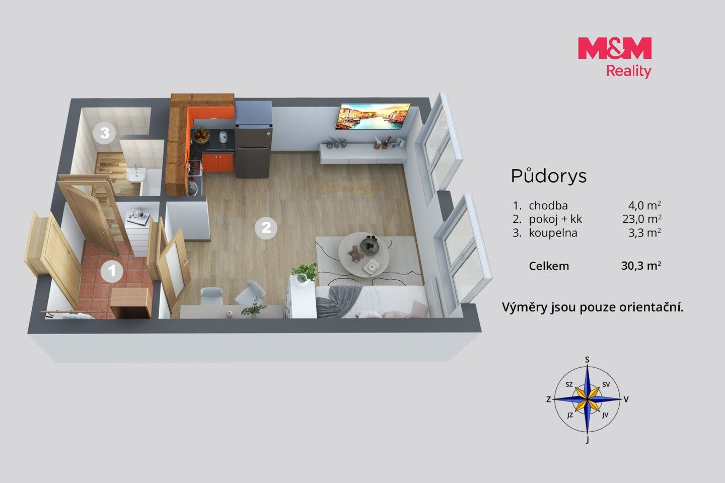 Prodej byt 1+kk - Dukelských hrdinů, Ústí nad Labem, 30 m² - 5