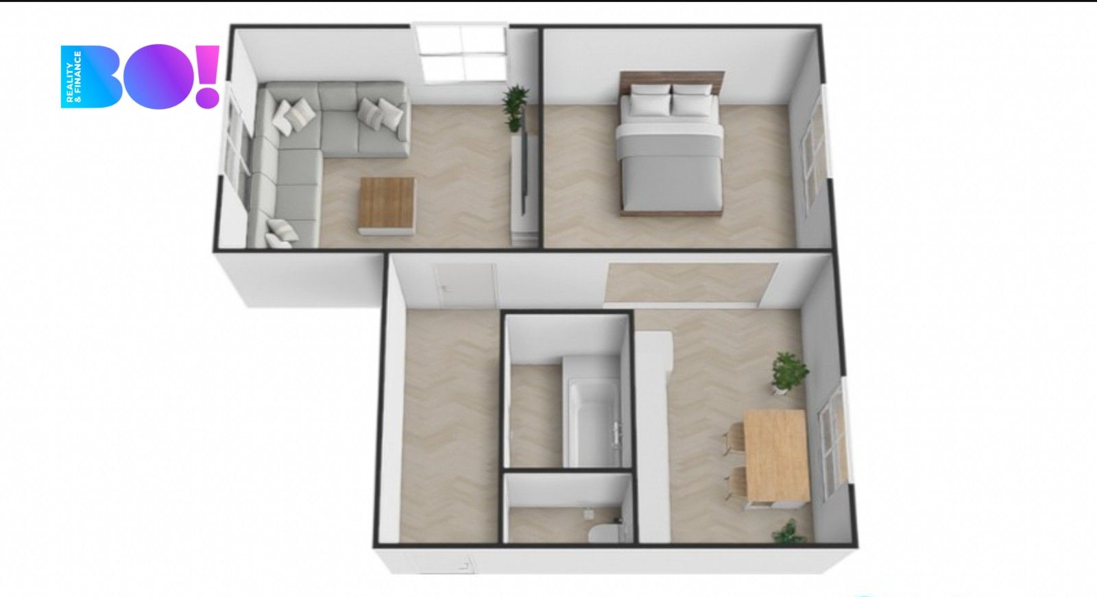 2+1, Slepá, Ostrava Poruba, 56 m² - 2