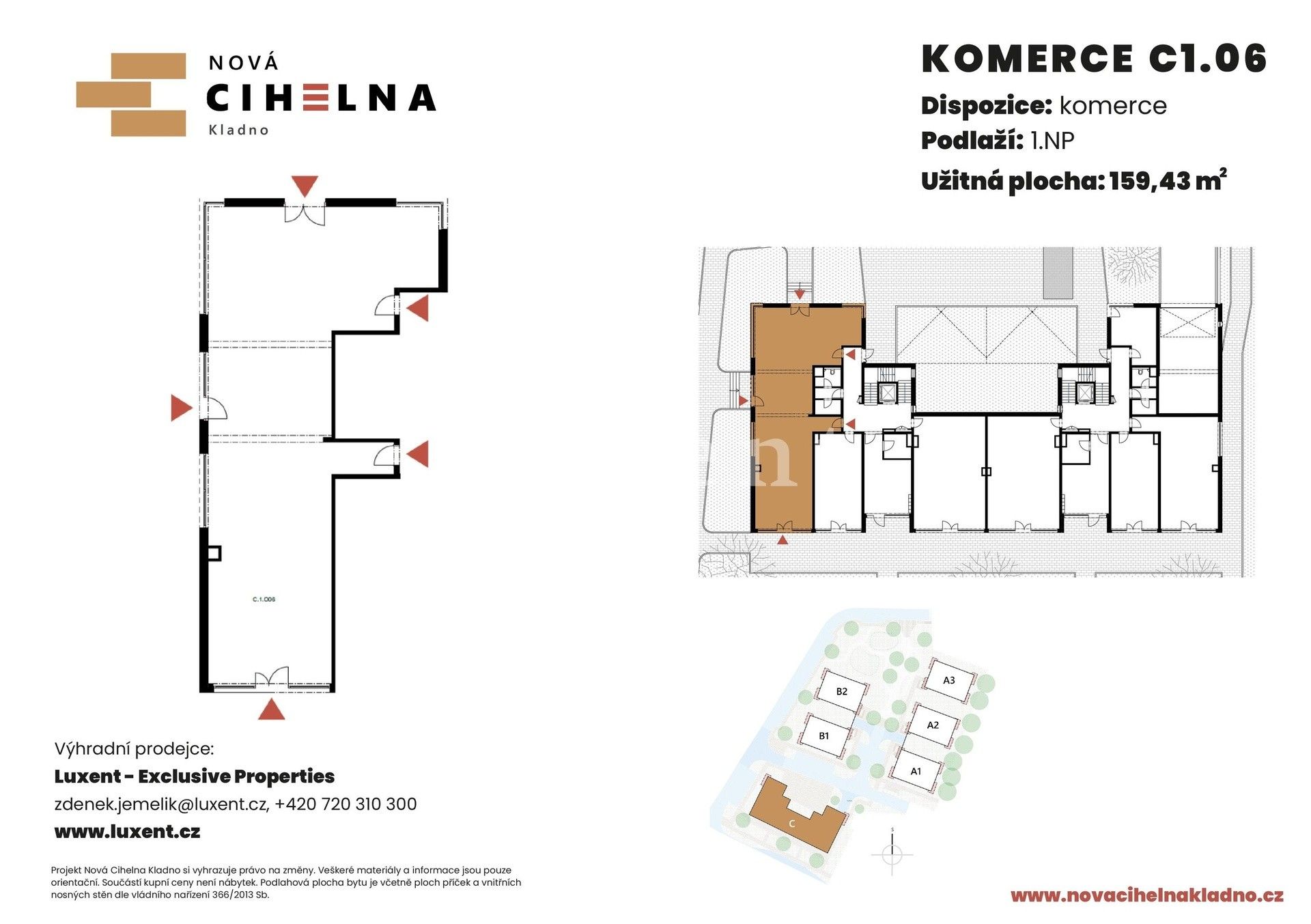 Prodej obchodní prostory - Kladno Rozdělov, 159 m² - 5