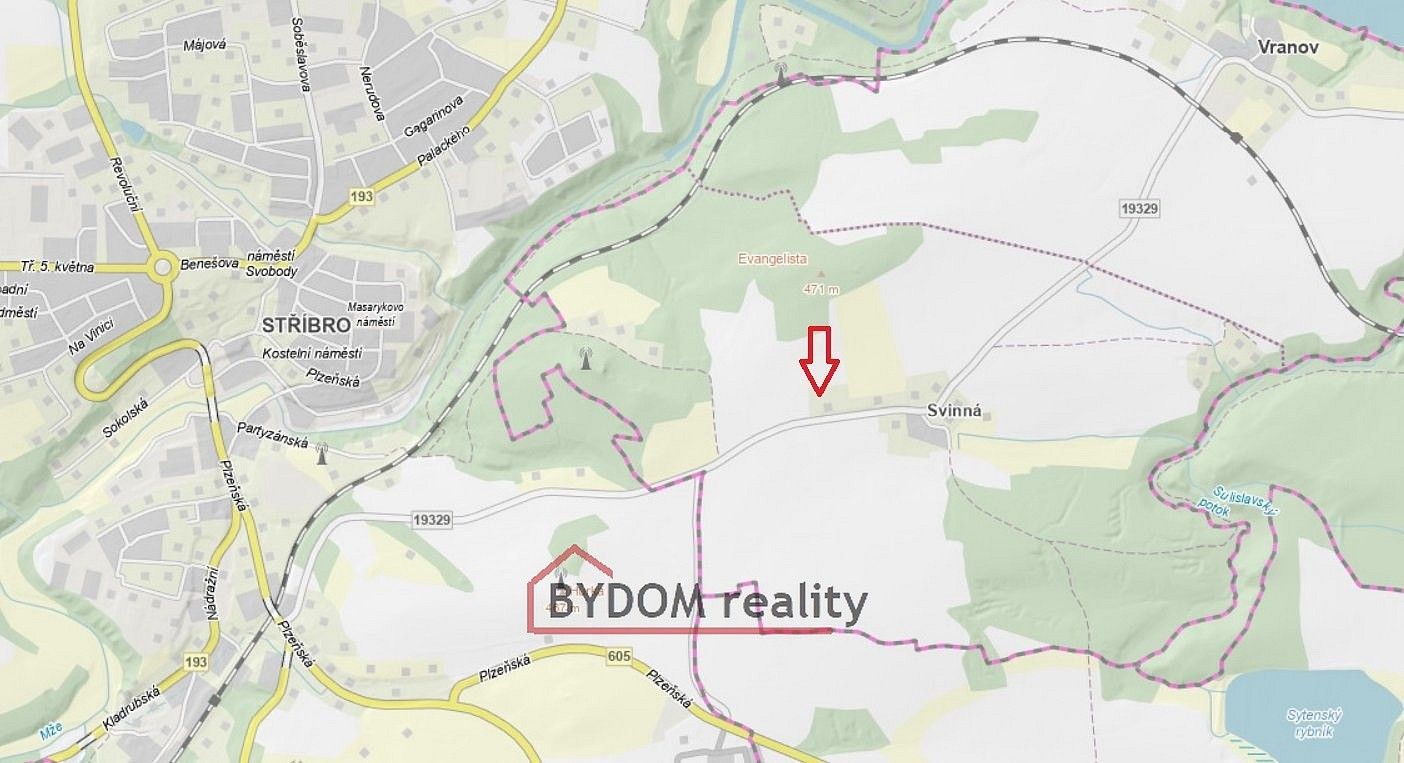 Pozemek pro bydlení · Vranov - Svinná, okres Tachov, Plzeňský kraj - 4