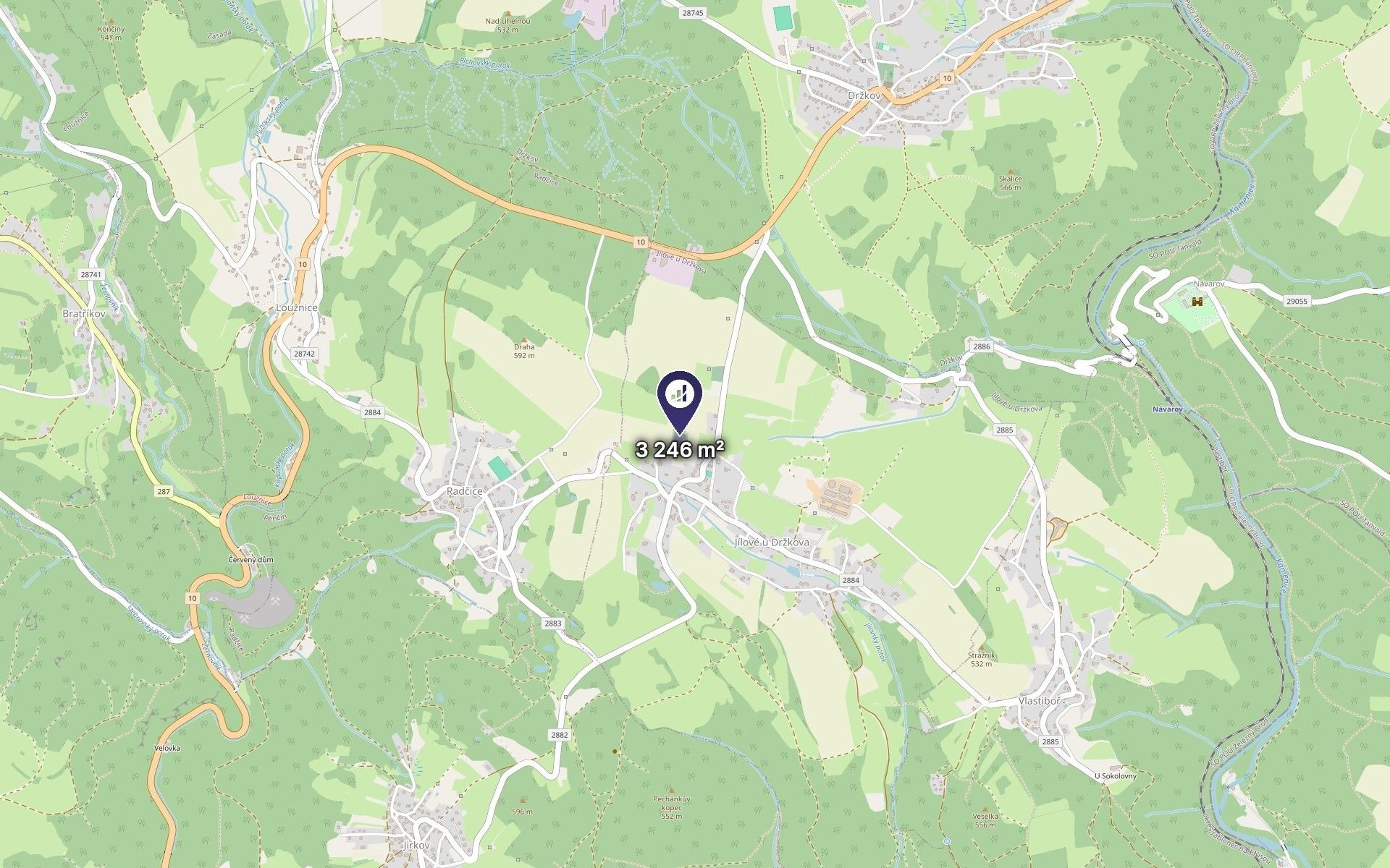 Pozemek pro bydlení · 1 082 m² · Jílové u Držkova - 3