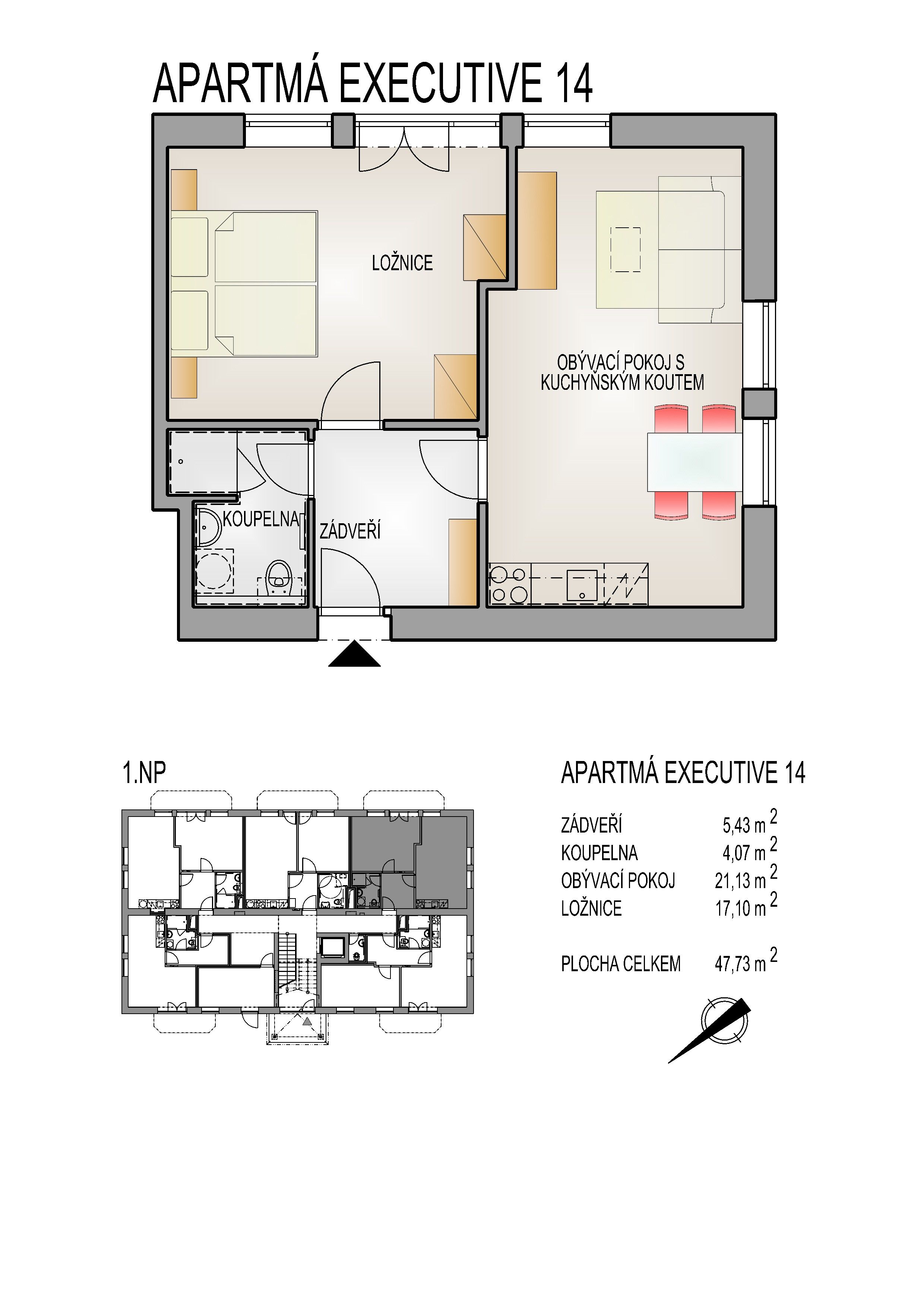 Prodej byt 2+kk - Horní Lipová, Lipová-lázně, 48 m²