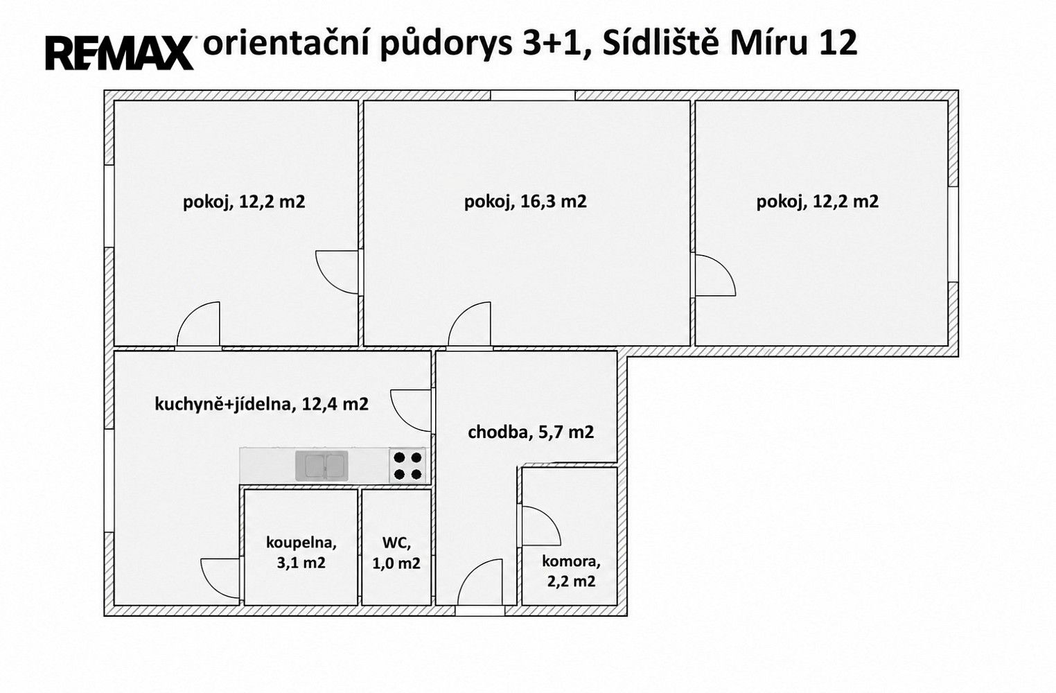 Byt 3+1 · 65 m² · Volary, okres Prachatice, Jihočeský kraj - 3
