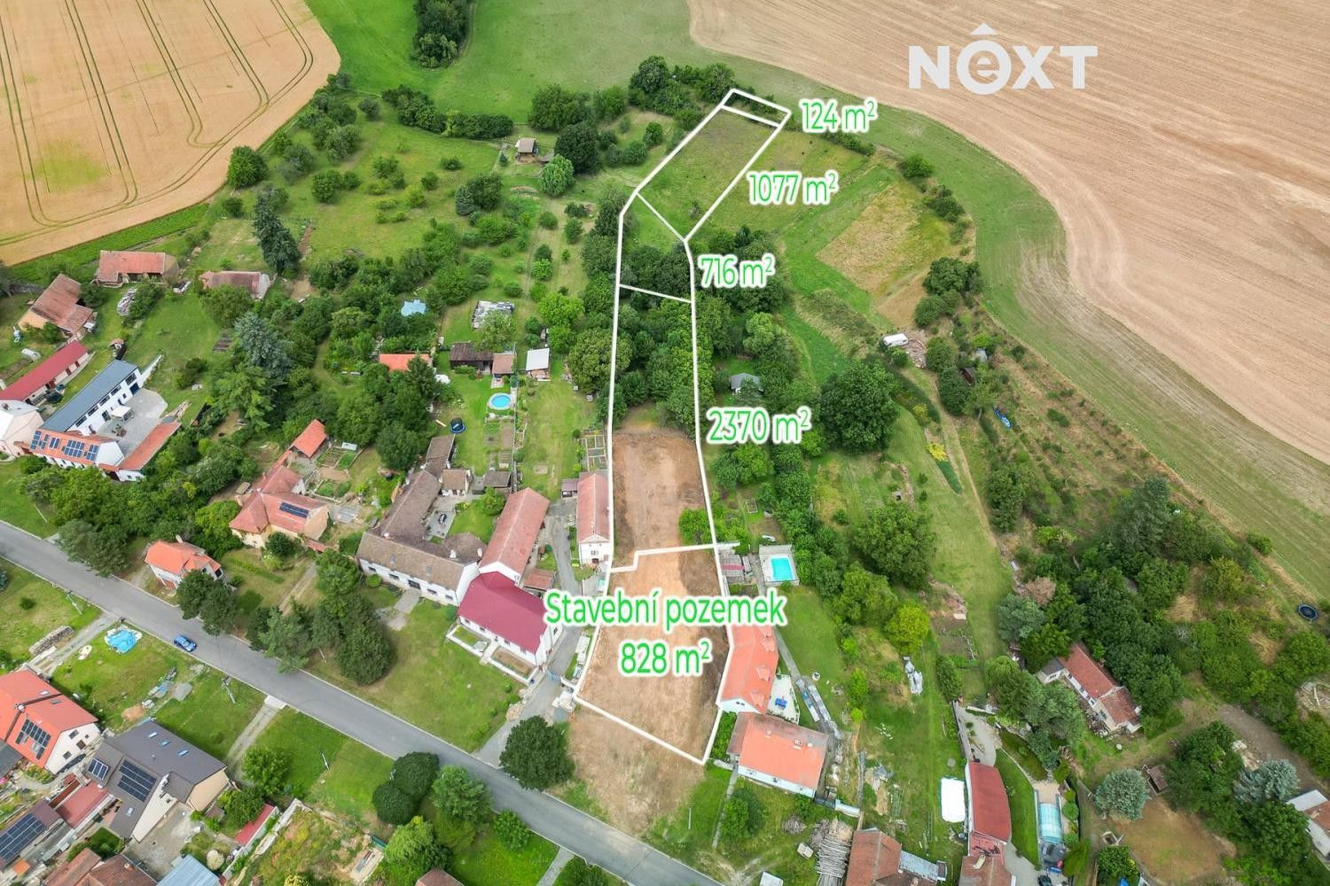 Prodej pozemek pro bydlení - Lhota, Vyškov