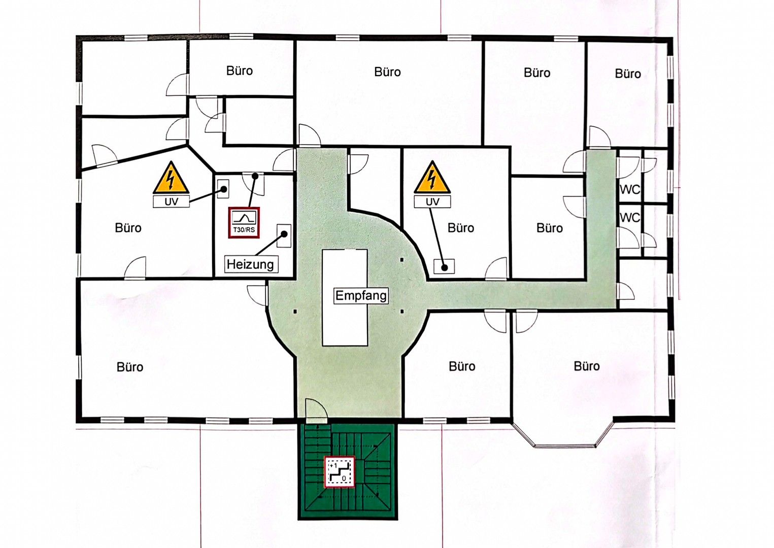 Kanceláře, Auer Straße 11, , Sasko, 360 m² - 1