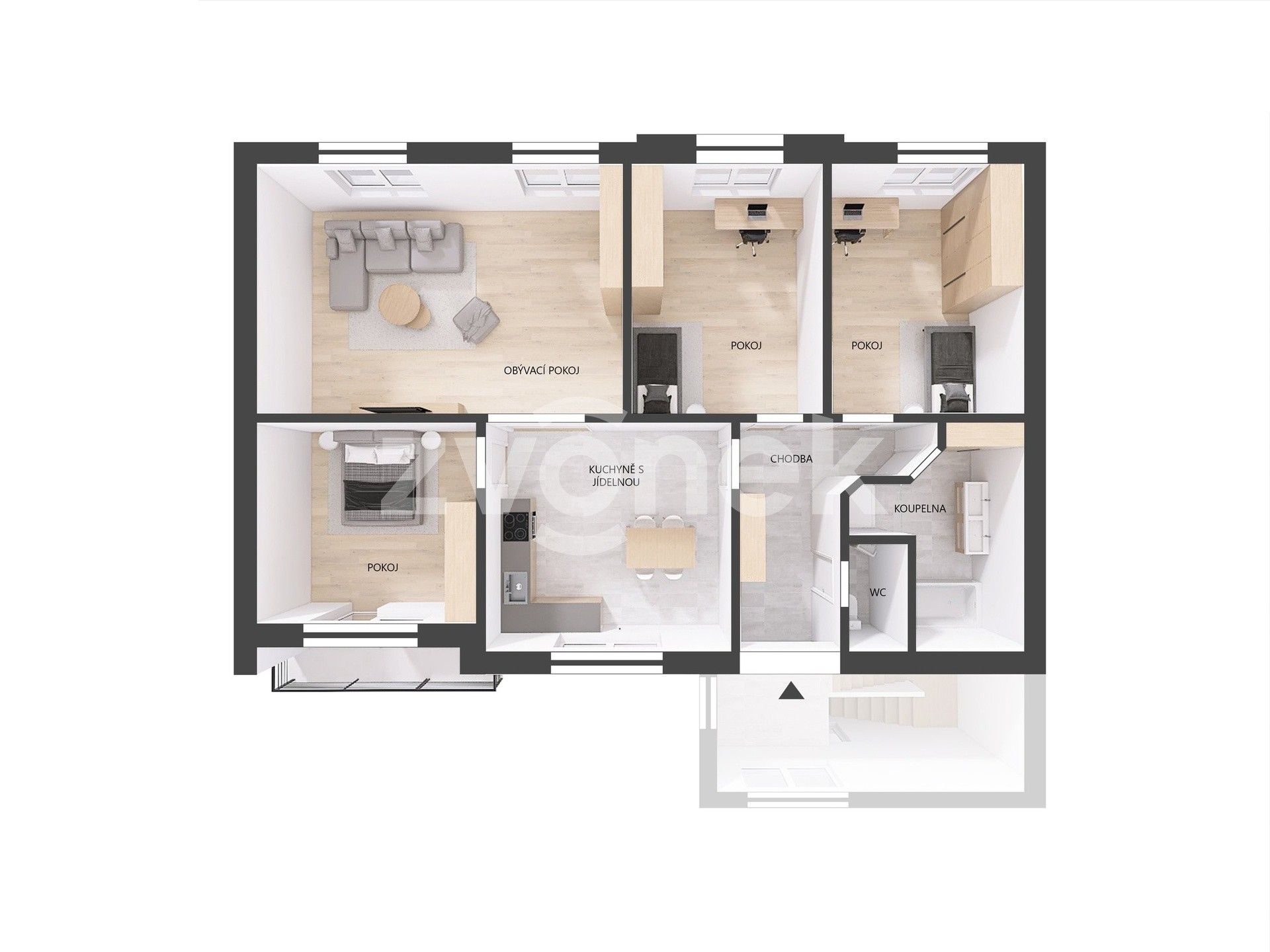 Byt 5+kk · 110 m² · Hornomlýnská 831, Zlín - 3