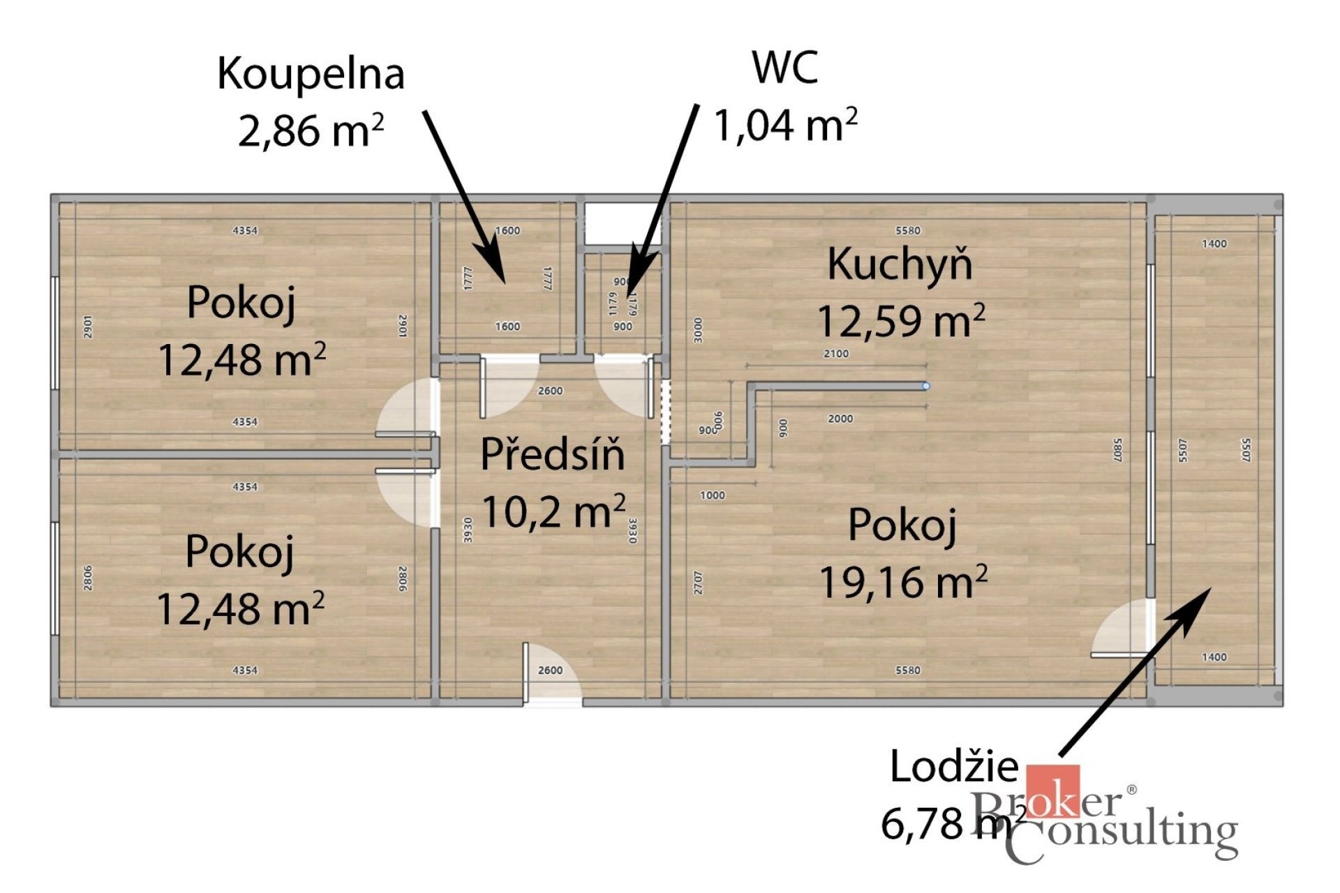 Prodej byt 3+1 - Tovární, Beroun, 71 m² - 5
