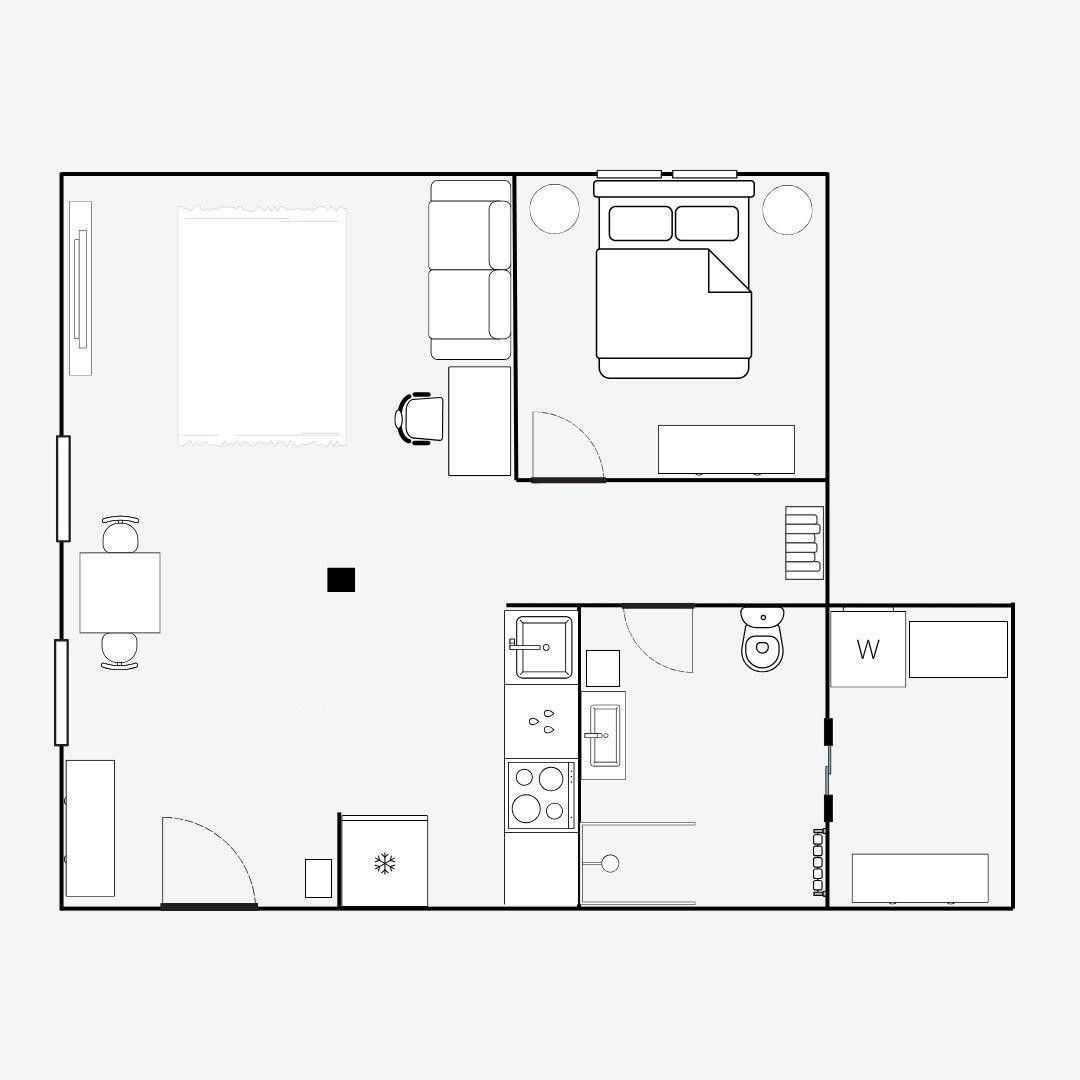 2+1, Kettengäßchen 1 Augsburg Innenstadt Bayern 86152, 48 m² - 2