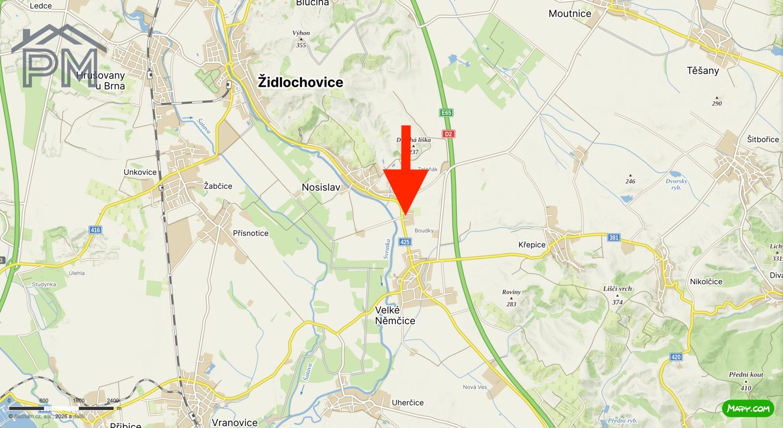 Komerční pozemky, Velké Němčice, 500 m² - 2