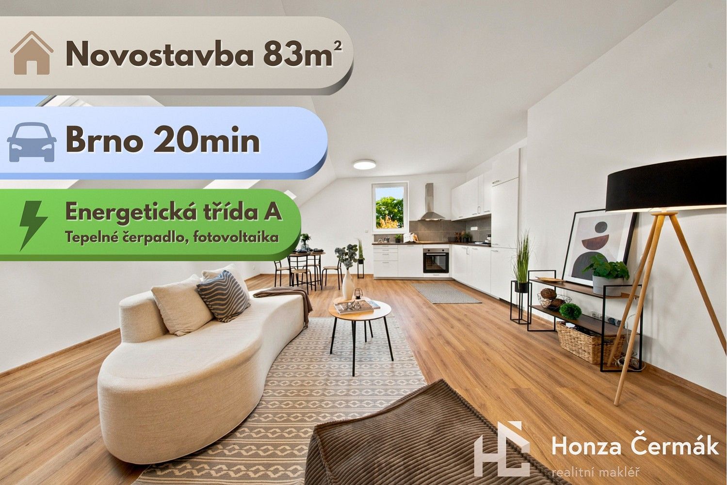 Byt 3+kk, 83 m²