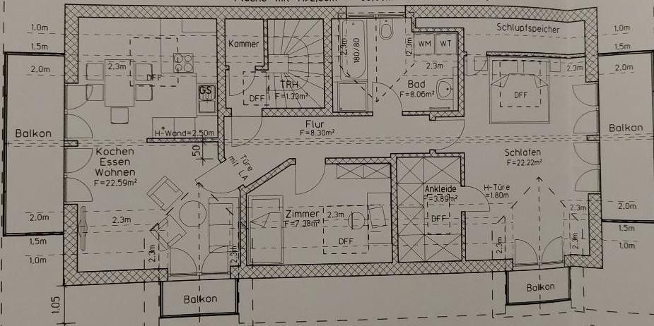 3+1, Wolfratshausen Wolfratshausen Bayern 82515, 81 m² - 1