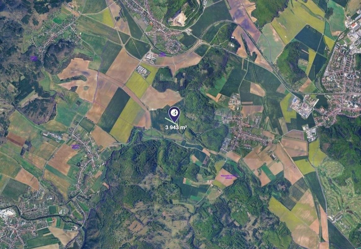 Zemědělské pozemky, Čebín, 3 943 m² - 2