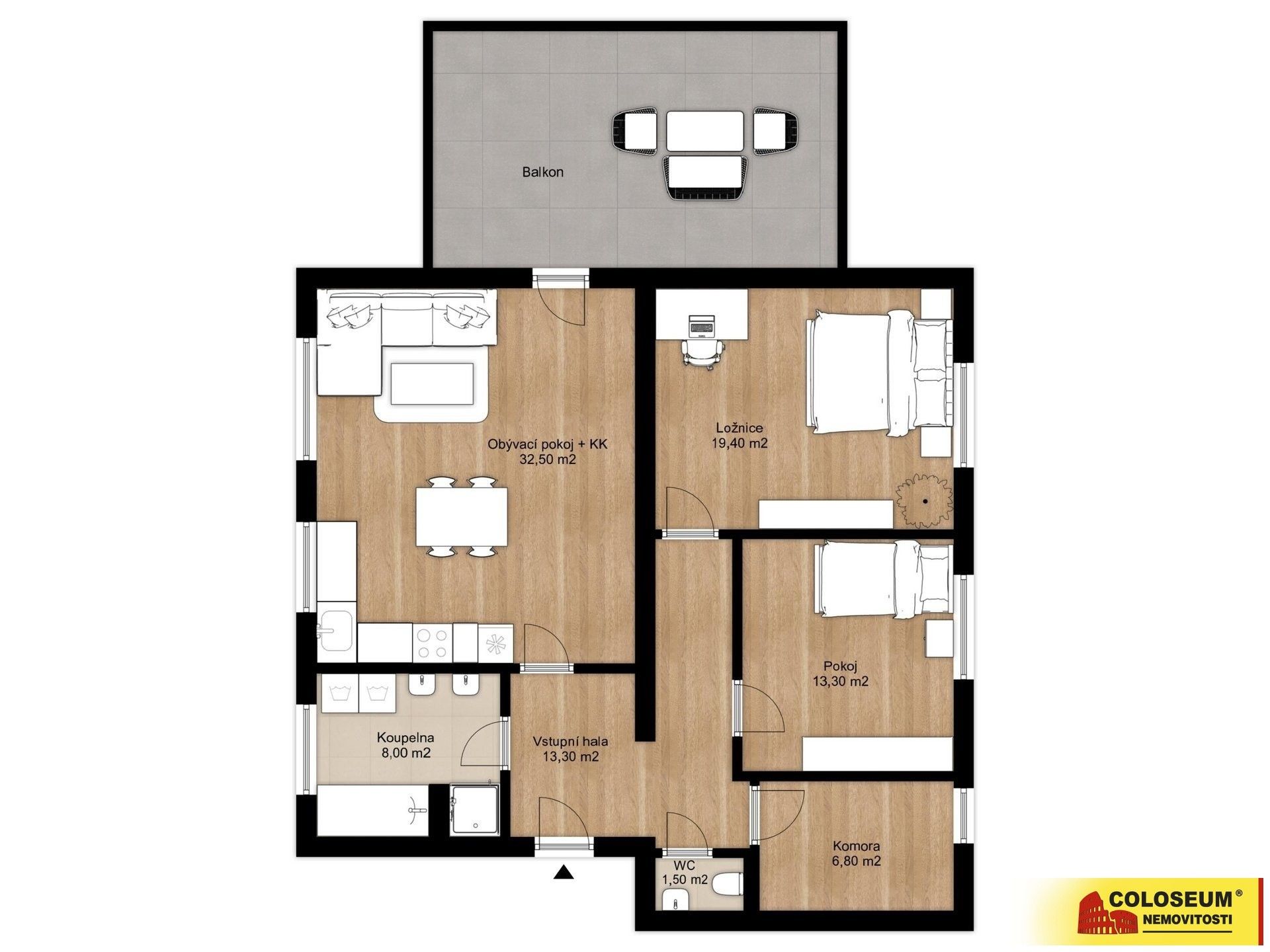 3+kk, Hrušovany nad Jevišovkou, 95 m² - 2