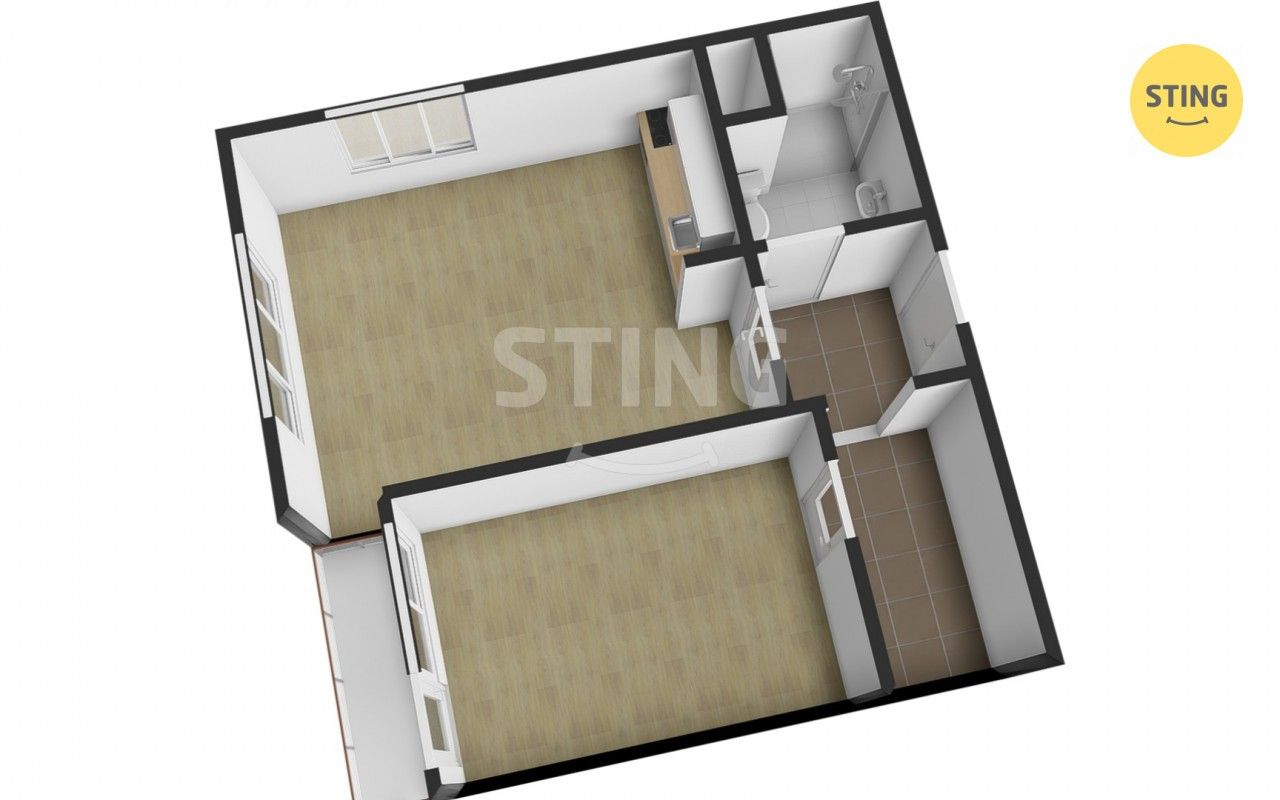 2+kk, Plzeňská, Ostrava, 48 m² - 2