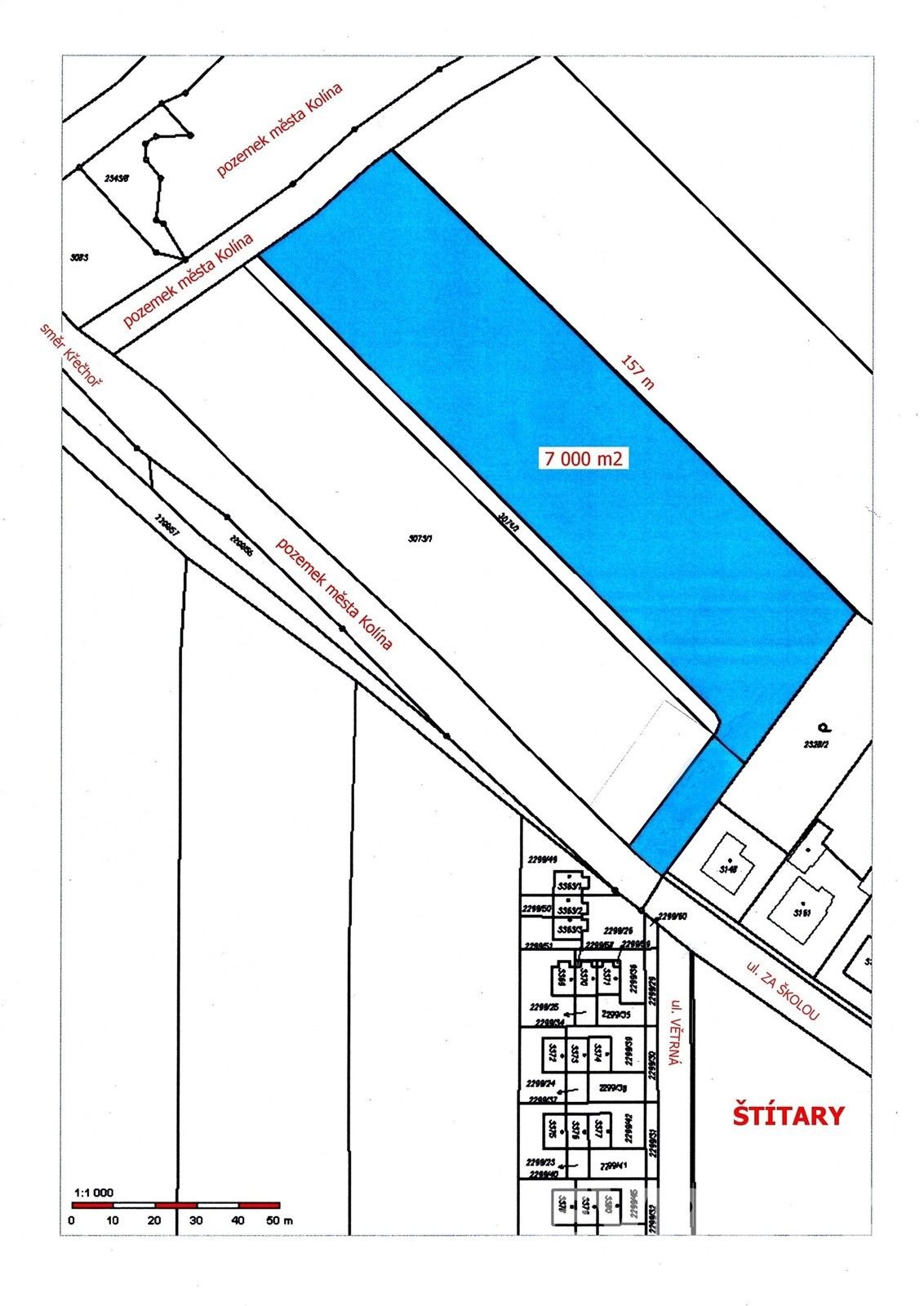 Prodej pozemek pro bydlení - Kolín