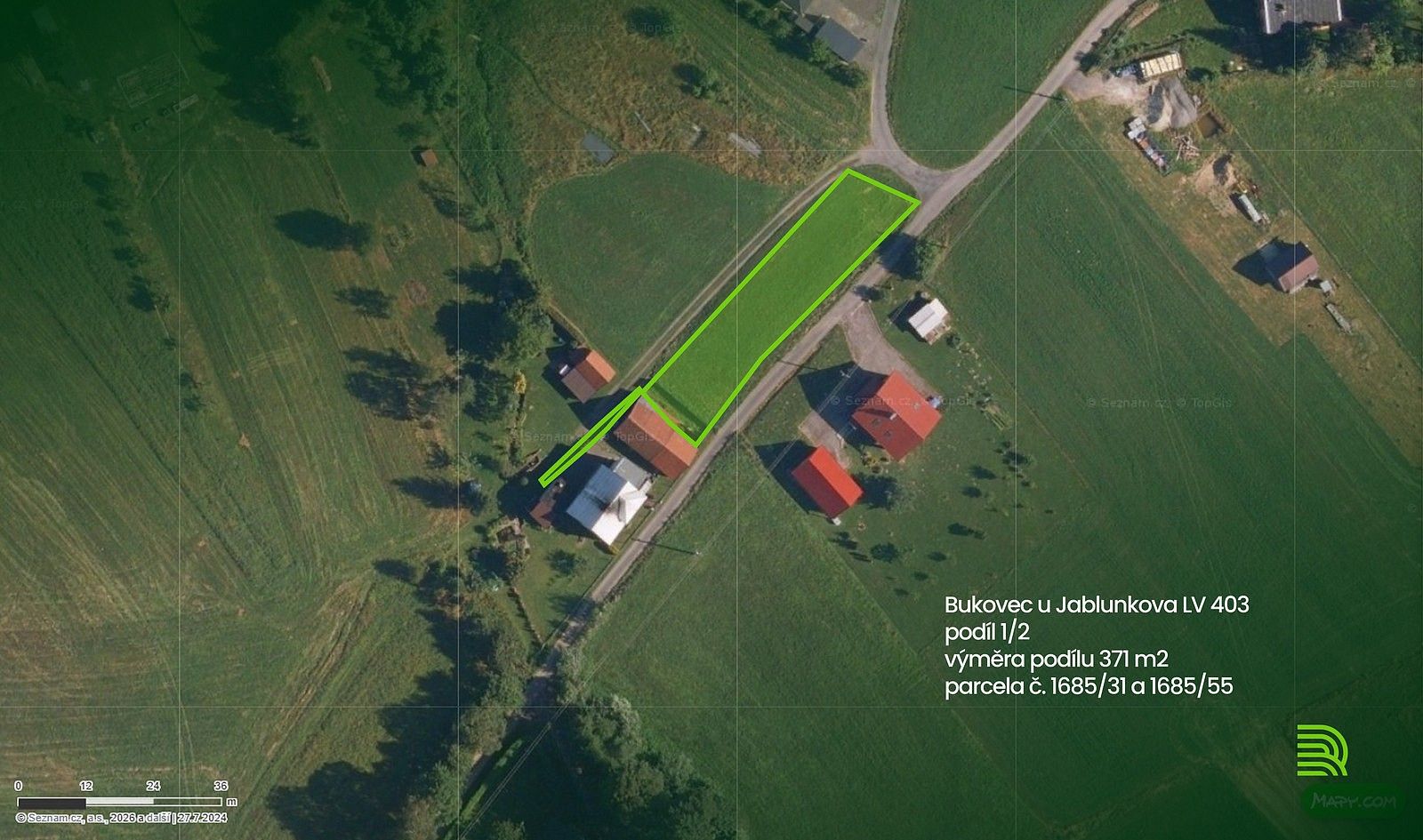 Louka, 371 m²