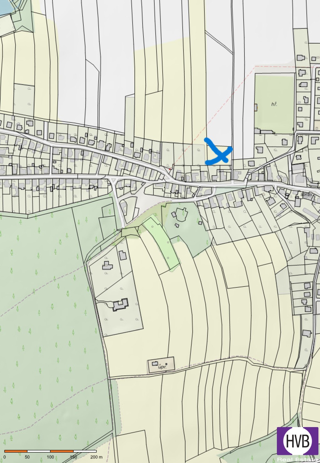 Zahrada · 2 165 m² · Újezd - 3