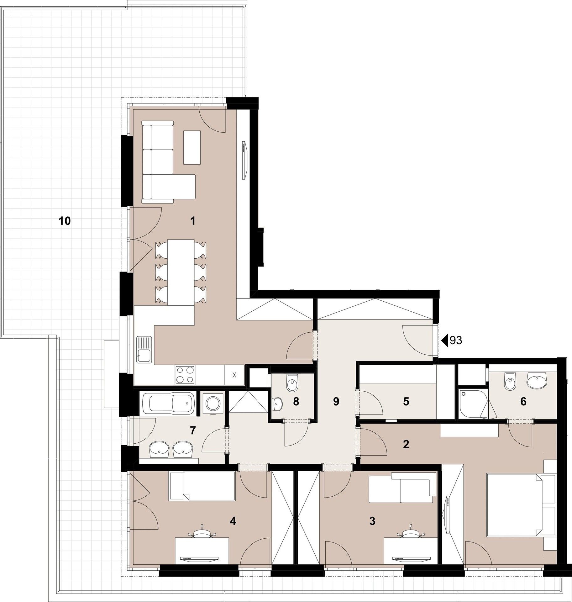 4+kk, Penízovková, Praha, 105 m² - 2