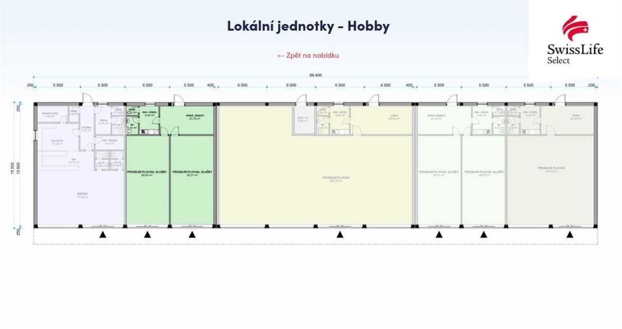 Obchodní prostory, Polná, 153 m² - 2