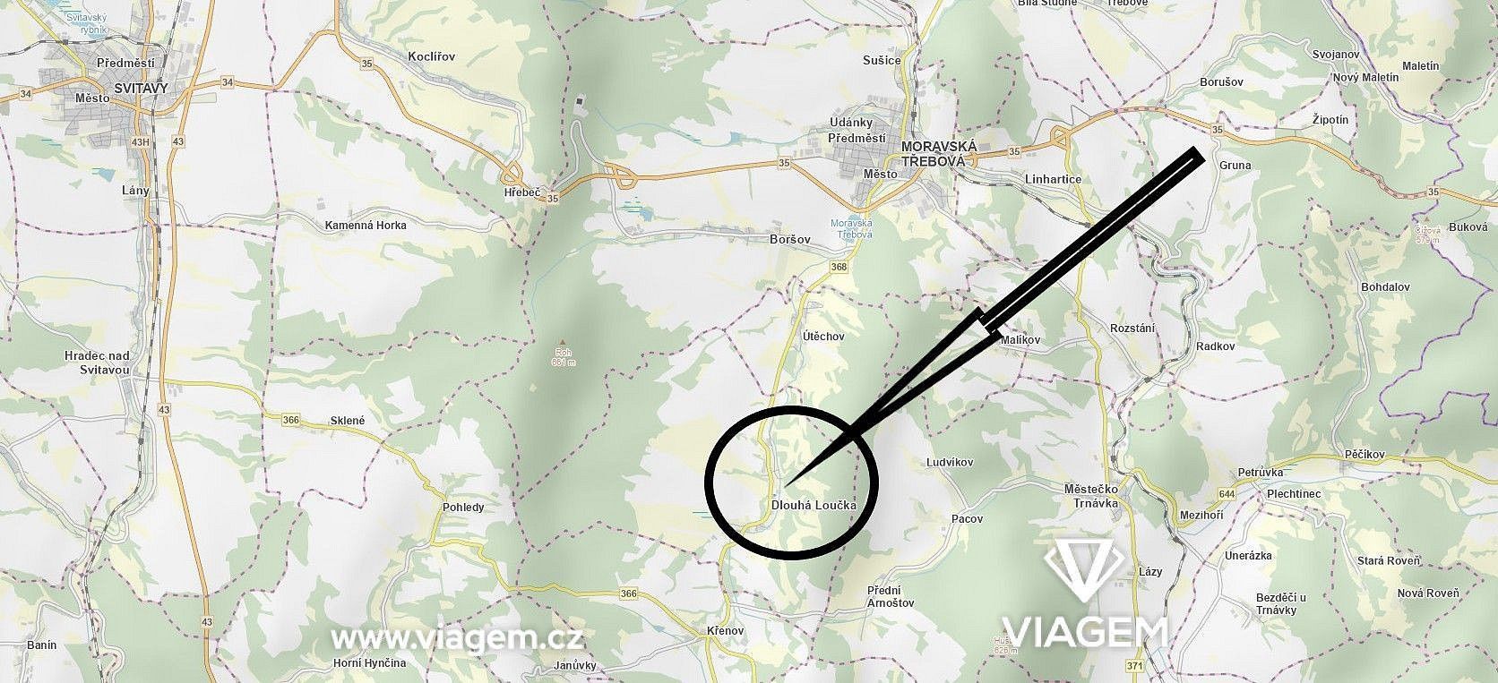 Pozemky pro bydlení, Dlouhá Loučka, okres Svitavy - 1