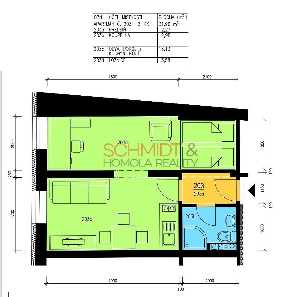 Pronájem byt 2+kk - Mikulov, okres Břeclav, Jihomoravský kraj, 32 m² - 5