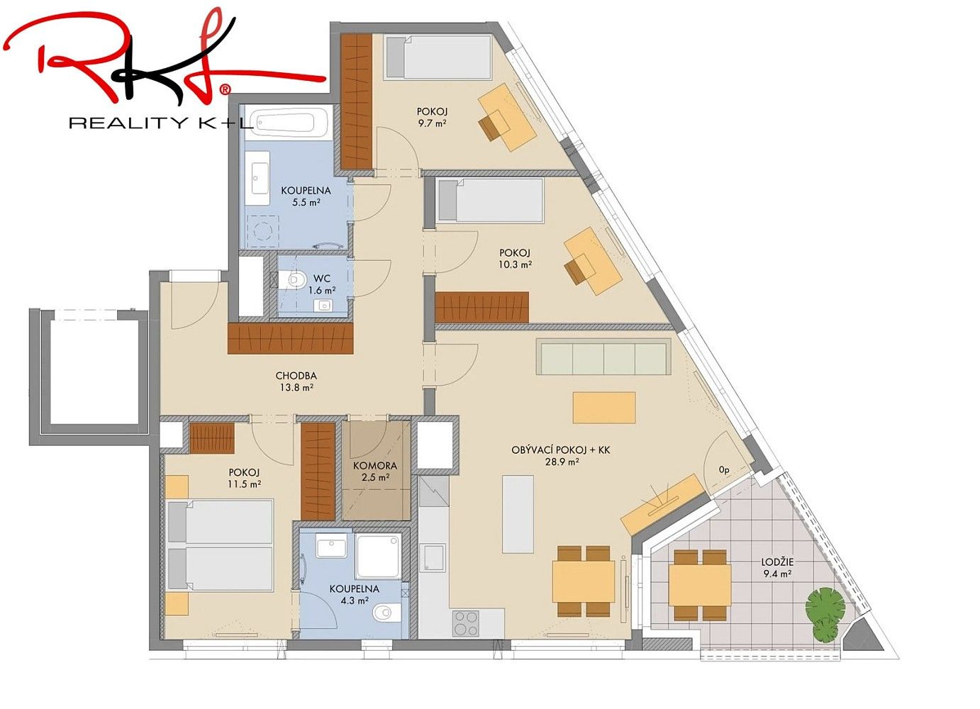 4+kk, Praha - Hlubočepy, okres Praha 5, Hlavní město Praha, 104 m² - 2