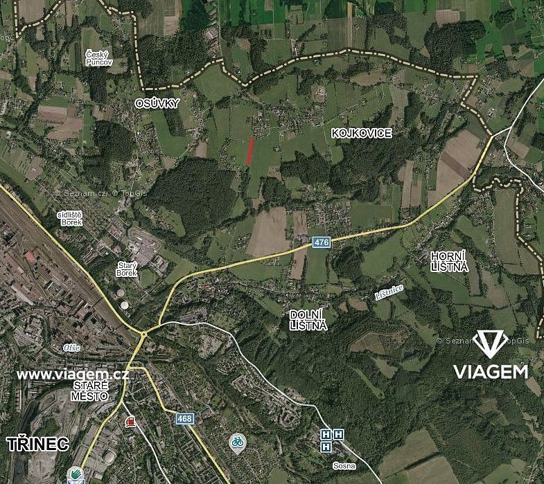 Prodej zemědělský pozemek - Třinec, okres Frýdek-Místek, Moravskoslezský kraj - 1
