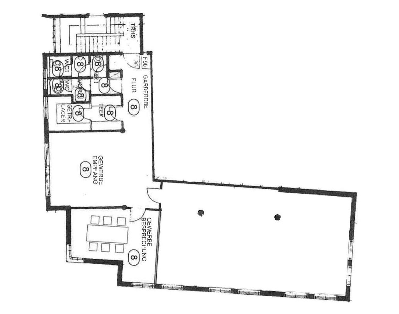 Kanceláře, Hauptstraße 55, , Bádensko-Württembersko, 165 m² - 2