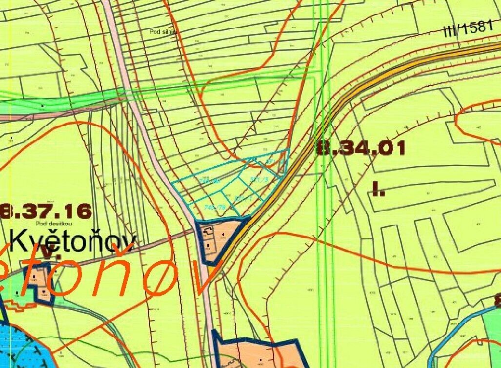 Prodej zemědělský pozemek - Kaplice Mostky, 9 169 m² - 5