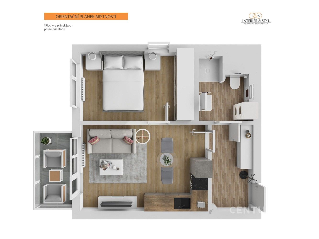 Byt 2+kk · 42 m² · Praha - Hostivař, Hlavní město Praha - 3
