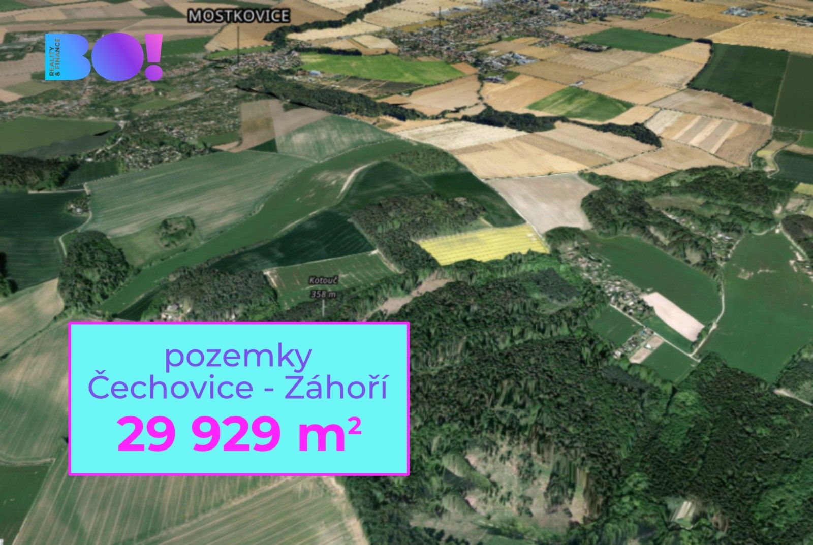 Zemědělské pozemky, Prostějov, 29 929 m² - 1