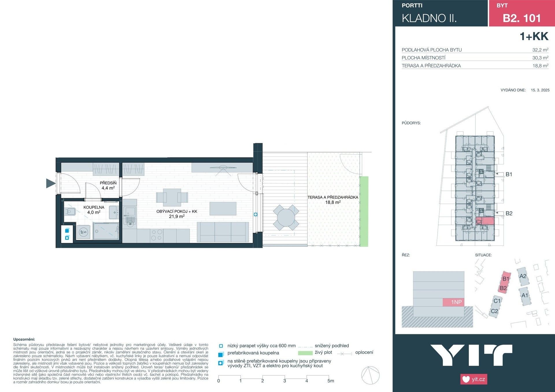 Prodej byt 1+kk - Ke stadionu, Kladno, 30 m²