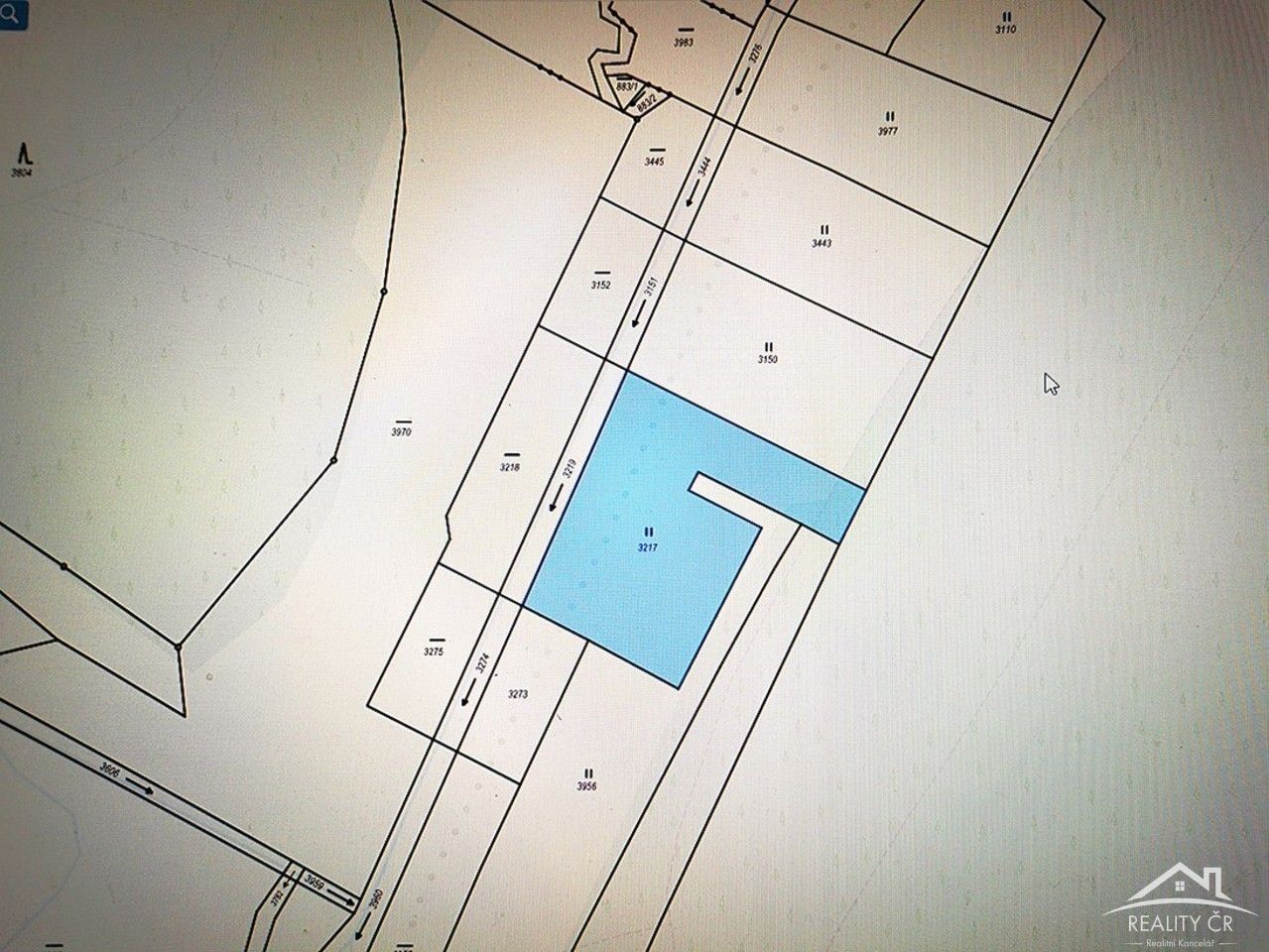 Louky, Jindřichův Hradec Dolní Radouň, 3 500 m² - 2